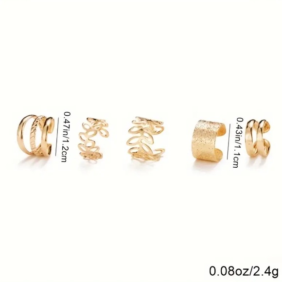 Gold Ear Cuff Set - Picture 2 of 3